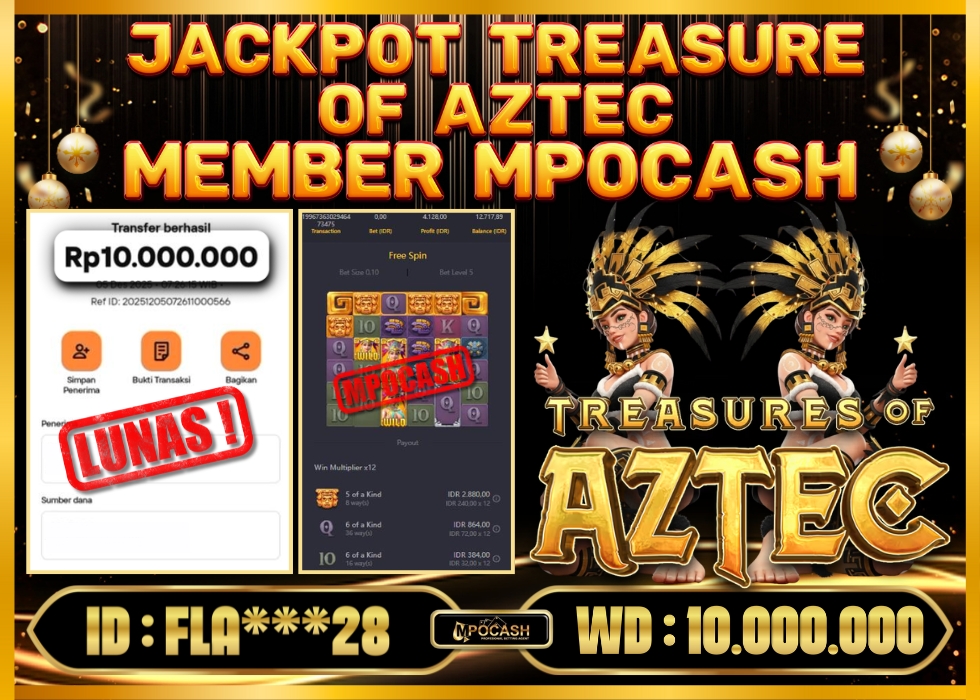 MPOCASH JACKPOT TREASURE OF AZTEC